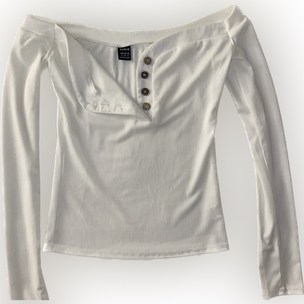 NEW Shein White long sleeved shirt